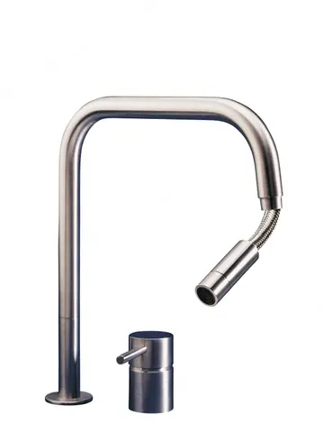MGS MILANO ברז נירוסטה בגימור מט מסתובב 360 מעלות דגם F2 SQE AISI316 מבית MGS MILANO